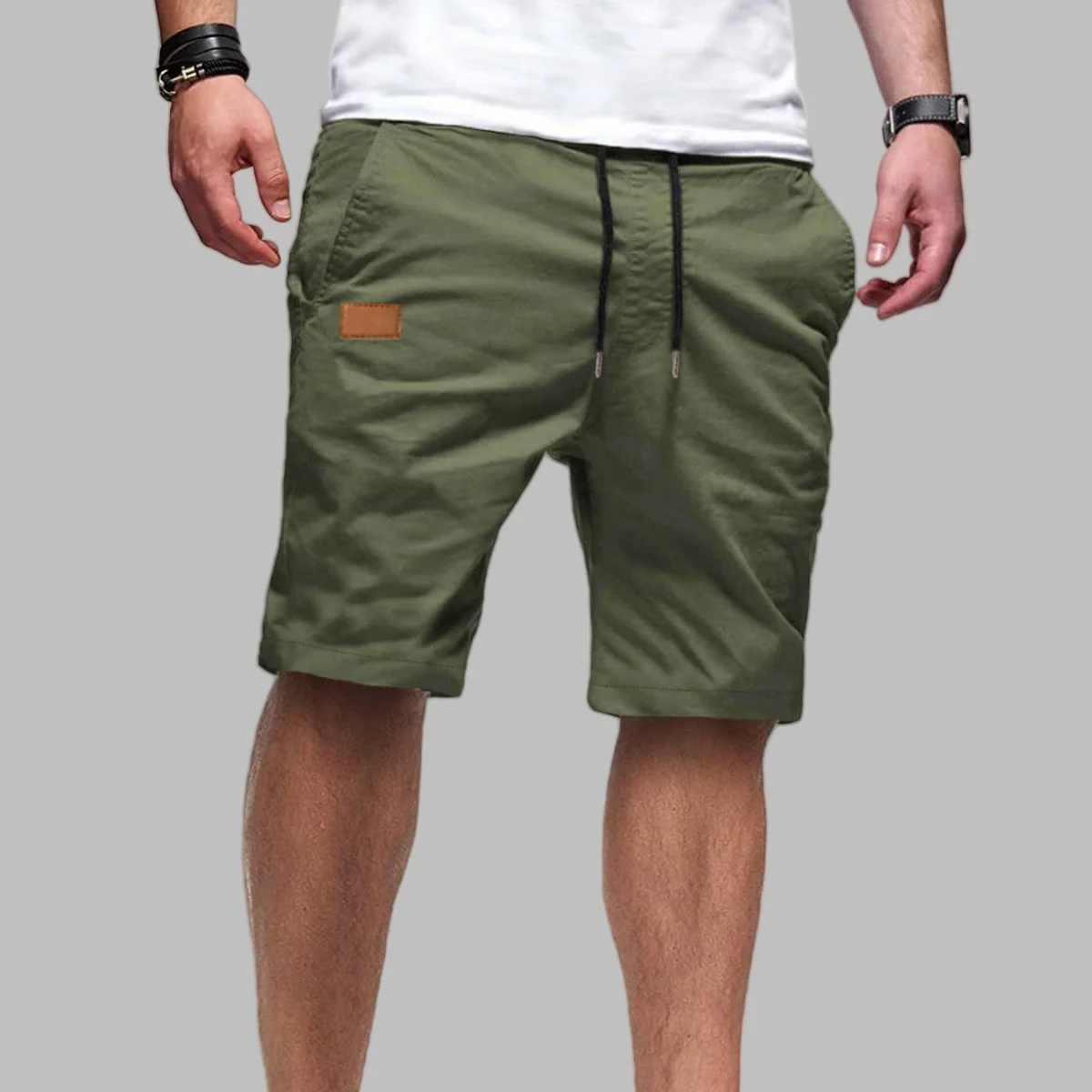 Men's summer sports casual large-sized woven fabric beach shorts, men's new outdoor joggers shorts, 2025 new style shorts