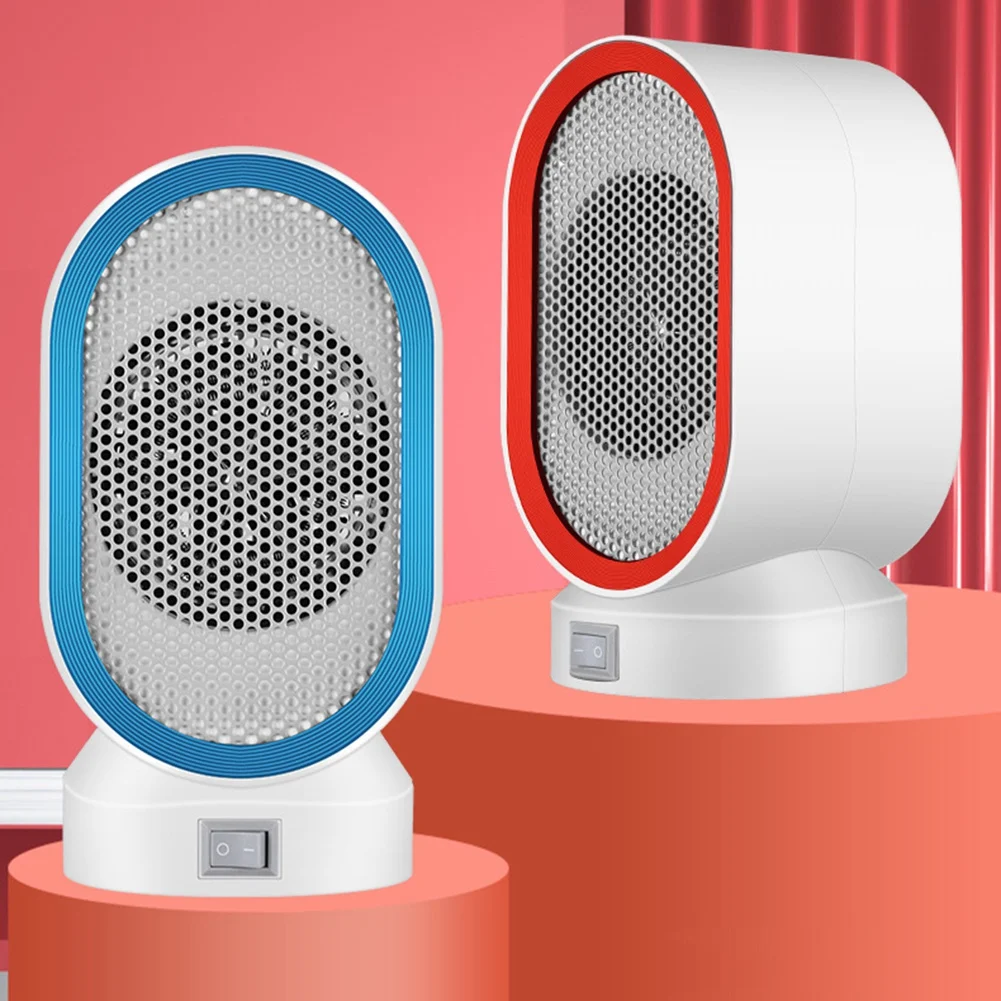 【قطرة السعر】مروحة سخان كهربائي محمولة للتدفئة منفاخ هواء دافئ لسطح المكتب موقد تسخين منزلي آلة تدفئة المبرد الأزرق بمقبس الاتحاد الأوروبي