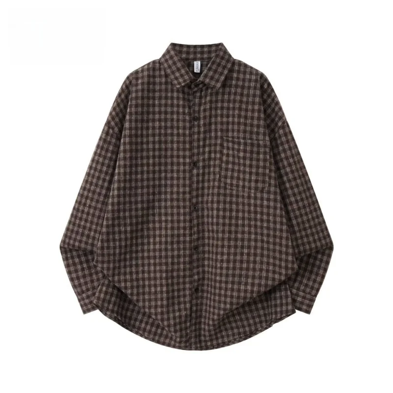 

Loose Long Sve Casual irt for Men Summer Trendy Versatile Loose Fit Collar Button down Outerwear Polyester Fiber