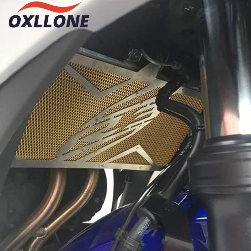 

2022 2023 2021 Motorcycle Radiator Grille Guard Cover Oil Cooler Guard Engine Guard For Yamaha YZFR3 YZF-R3 YZF R3 2015-2024