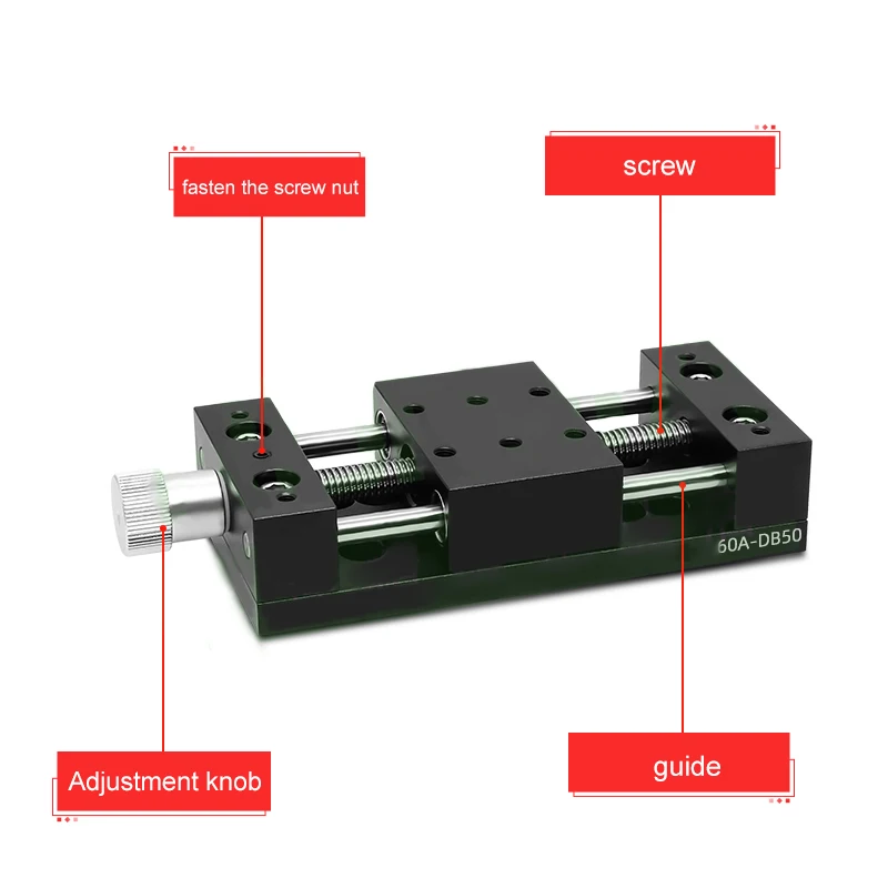 

60x40MM Z-axis Manual Column Lifting Platform Laboratory Optical Displacement Platform Stroke 50MM/80MM/120MM