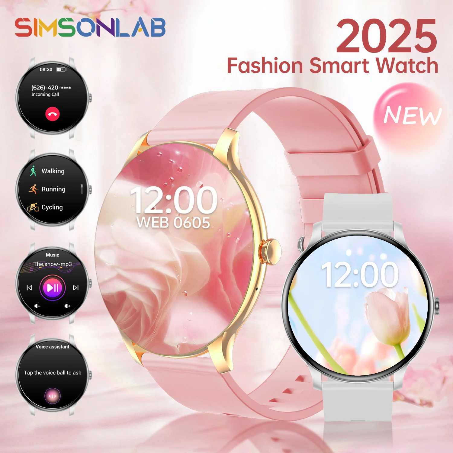 2025 جديد Smartwatch اللاسلكية BT دعوة مراقبة النوم AI صوت عن بعد كاميرا الرياضة ساعة للهاتف أندرويد/IOS الرجال النساء هدية