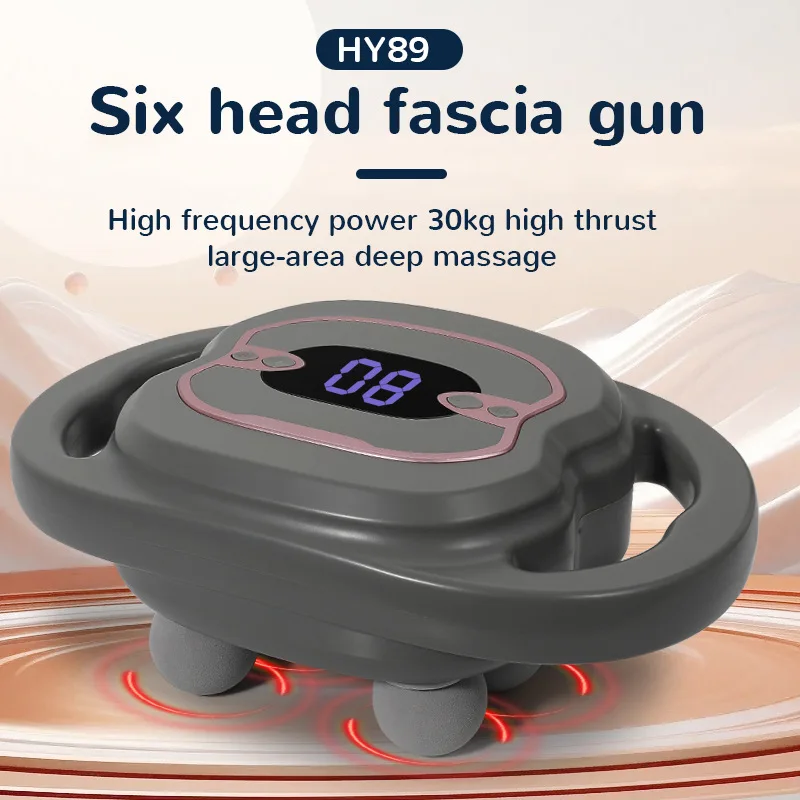 

Suitable for Six-head fascia gun, vigorous deep massage, whole body muscle relaxation, multi-head massage gun, cross-border mass