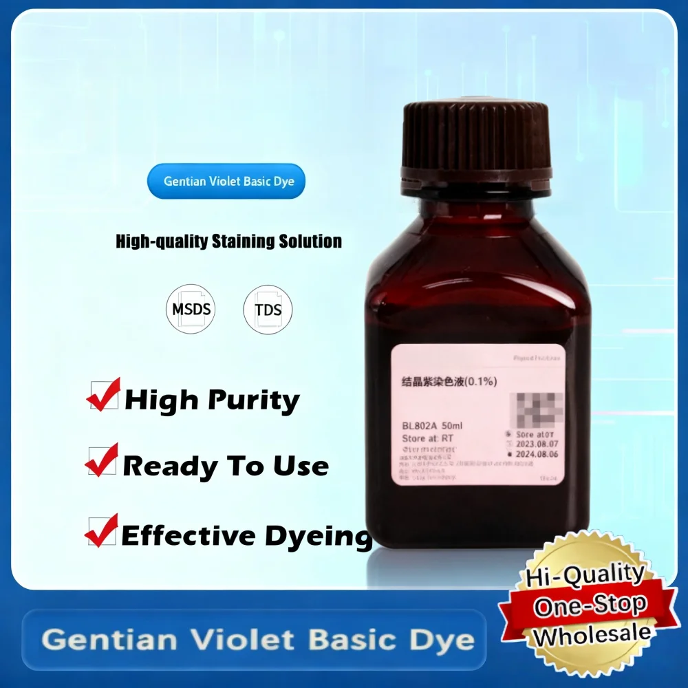 Tinte básico violeta Gentian 0,1% solución para aplicaciones de tinción y microscopia Producto original