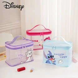 Borsa per il trucco da donna Disney, borsa da toilette in rete alla moda e di alta qualità, borsa multifunzionale di grande capacità per cartoni animati