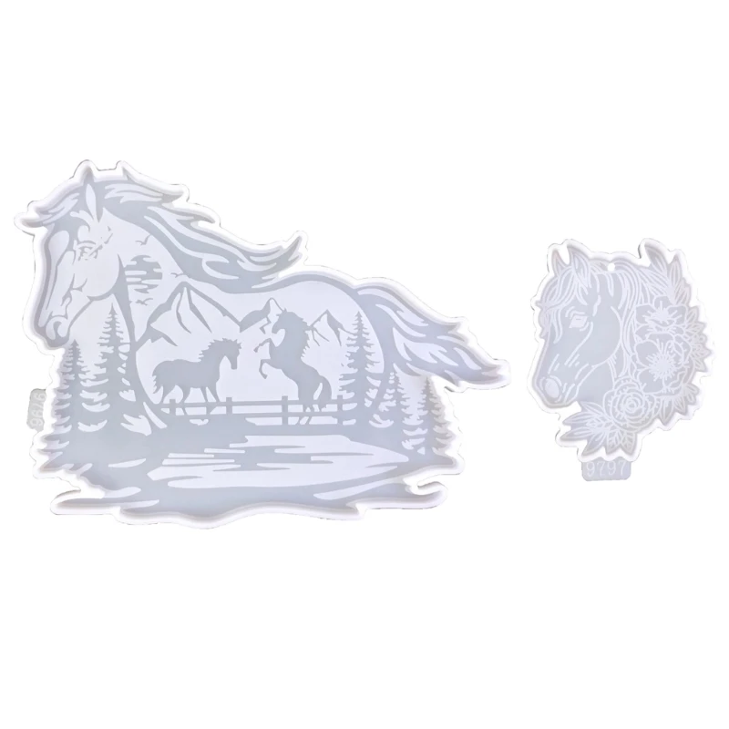 

Fast Reach Horse Resin Wall Ornament Mold Unique Decoration Silicone Mold