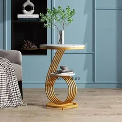 Nordic Round Coffee Tables Books Big Luxury Gold Nordic Hall Side Coffee Table Bedside Dressing Messitas De Noche Home Furniture