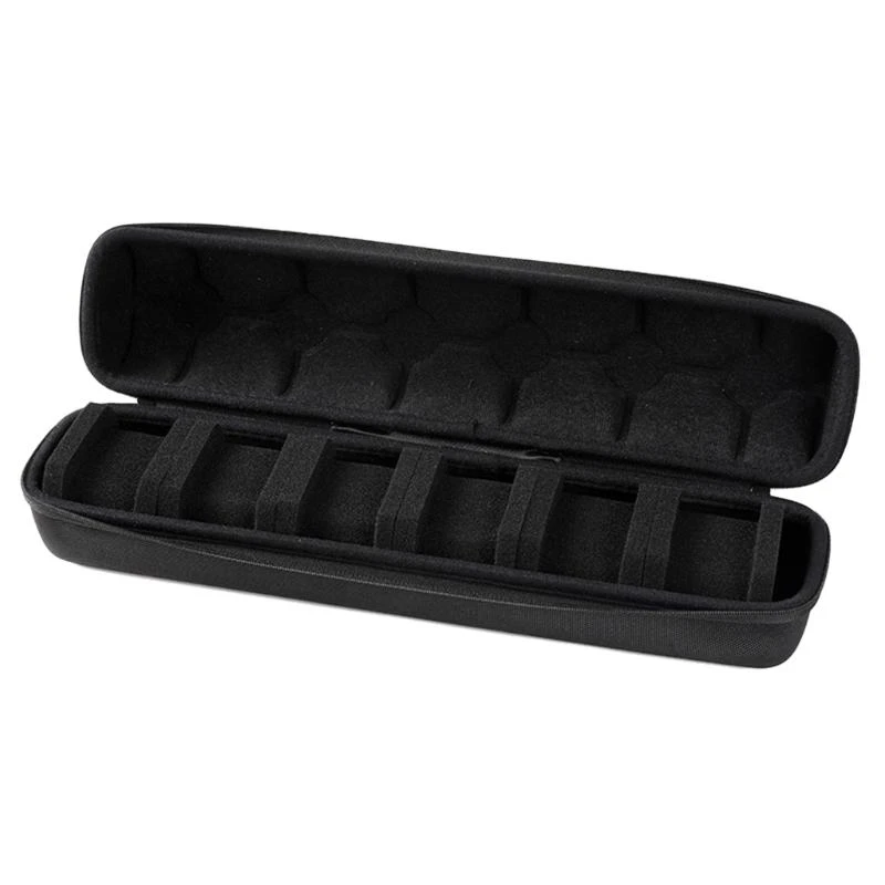 Draagbare 6 slot horloge opbergzakken waterdichte reisdrijftas met zachte voering voor smartwatch polshorloge doos .066a