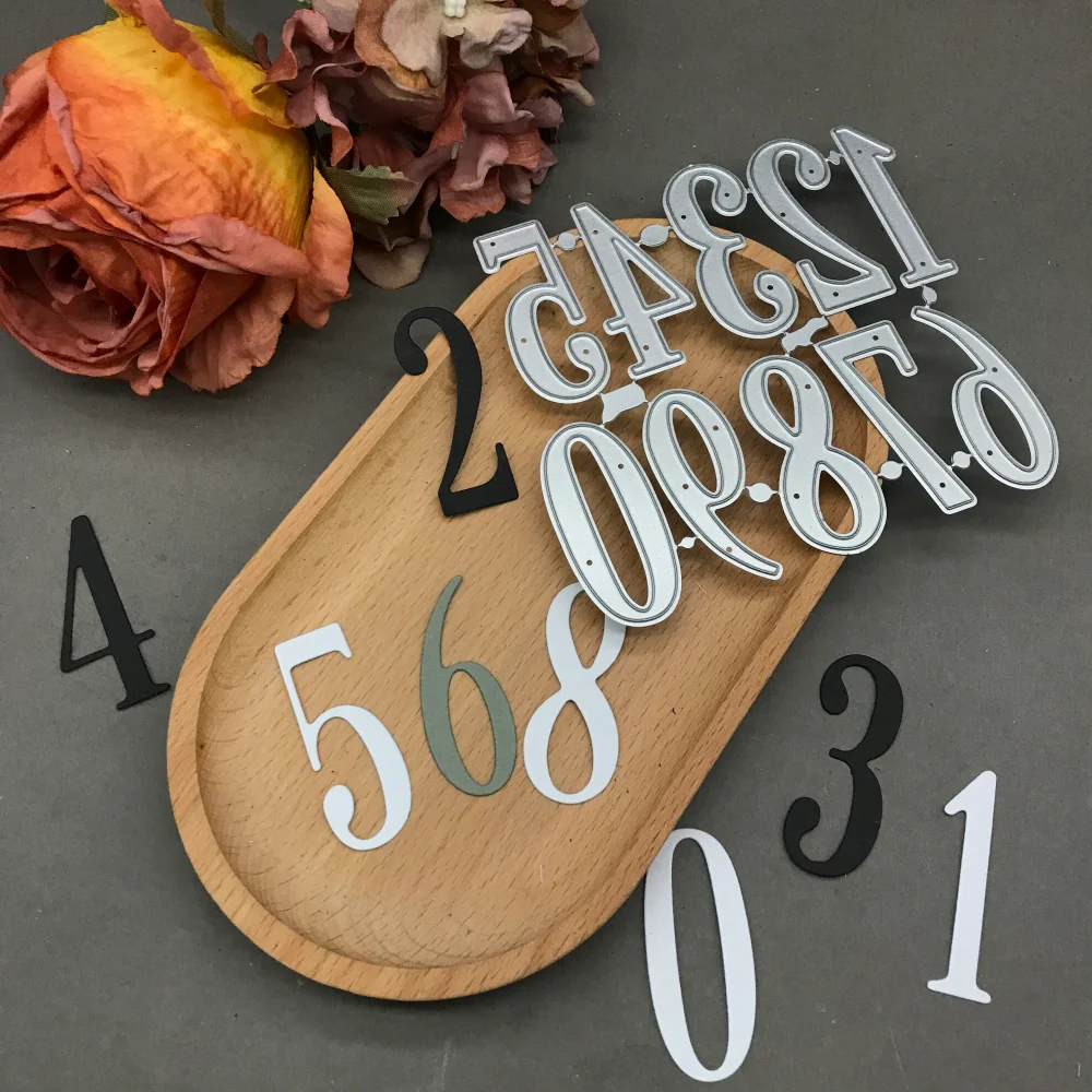 

1pcs metal cutting dies cut die mold Ten numbers Scrapbook paper craft blade punch stencils dies