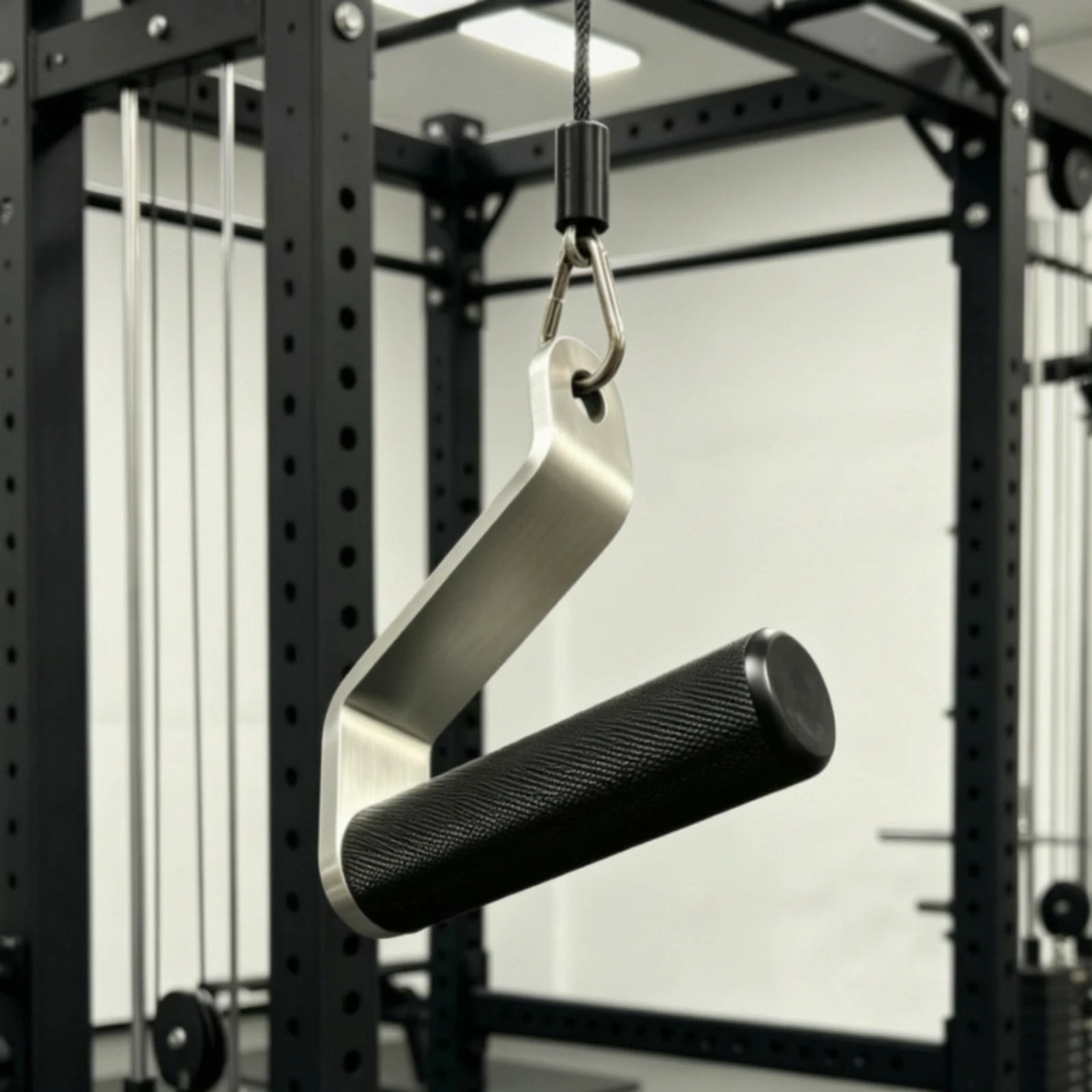 Picture 7: Lat Pull down Handles Knurled Pull down Handles Pulldown Auxiliary Handle Long-Lasting Gym Equipment Comfortable