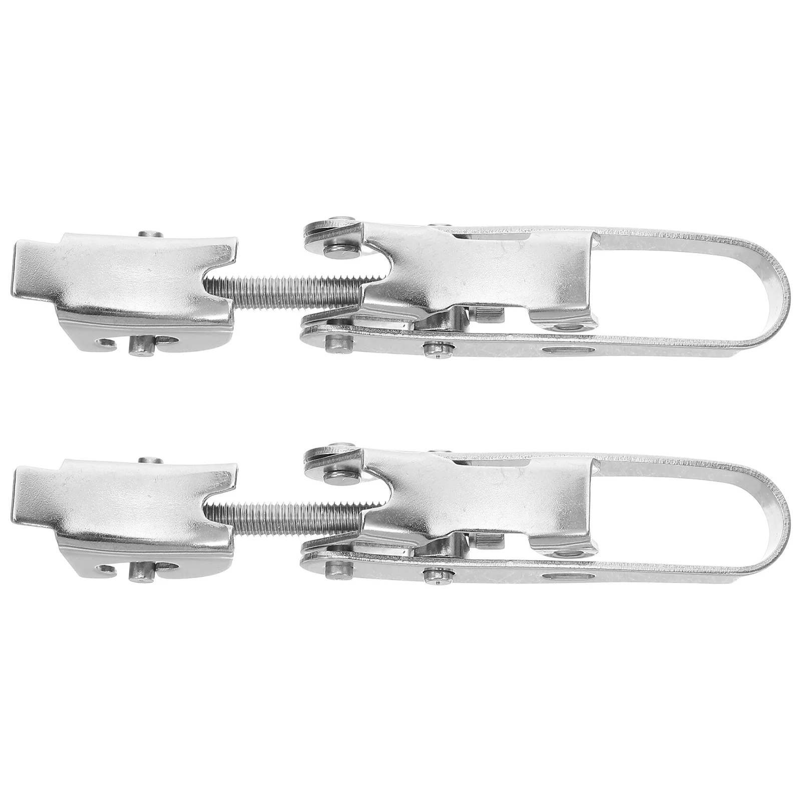 

2pcs Stainless Steel Bucket Latch Hasp Hardware Fastening Connector For Box Closure Spring Lock Durable Corrosion Resistant