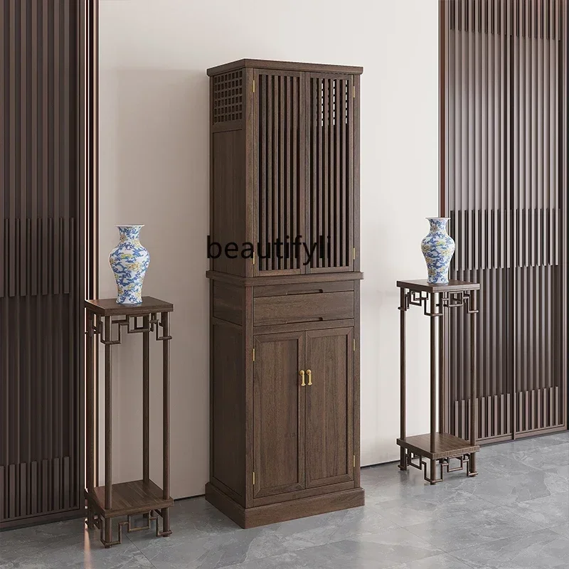 newCustomized Solid Wood Household Modern Minimalist Buddha Shrine Buddha Cabinet Guanyin God