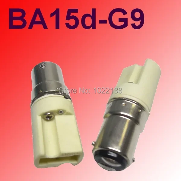 BA15D to G9 base adapter,BA15D to G9 LED CFL halogen lamp holder socket converter 100pcs/lot free shipping