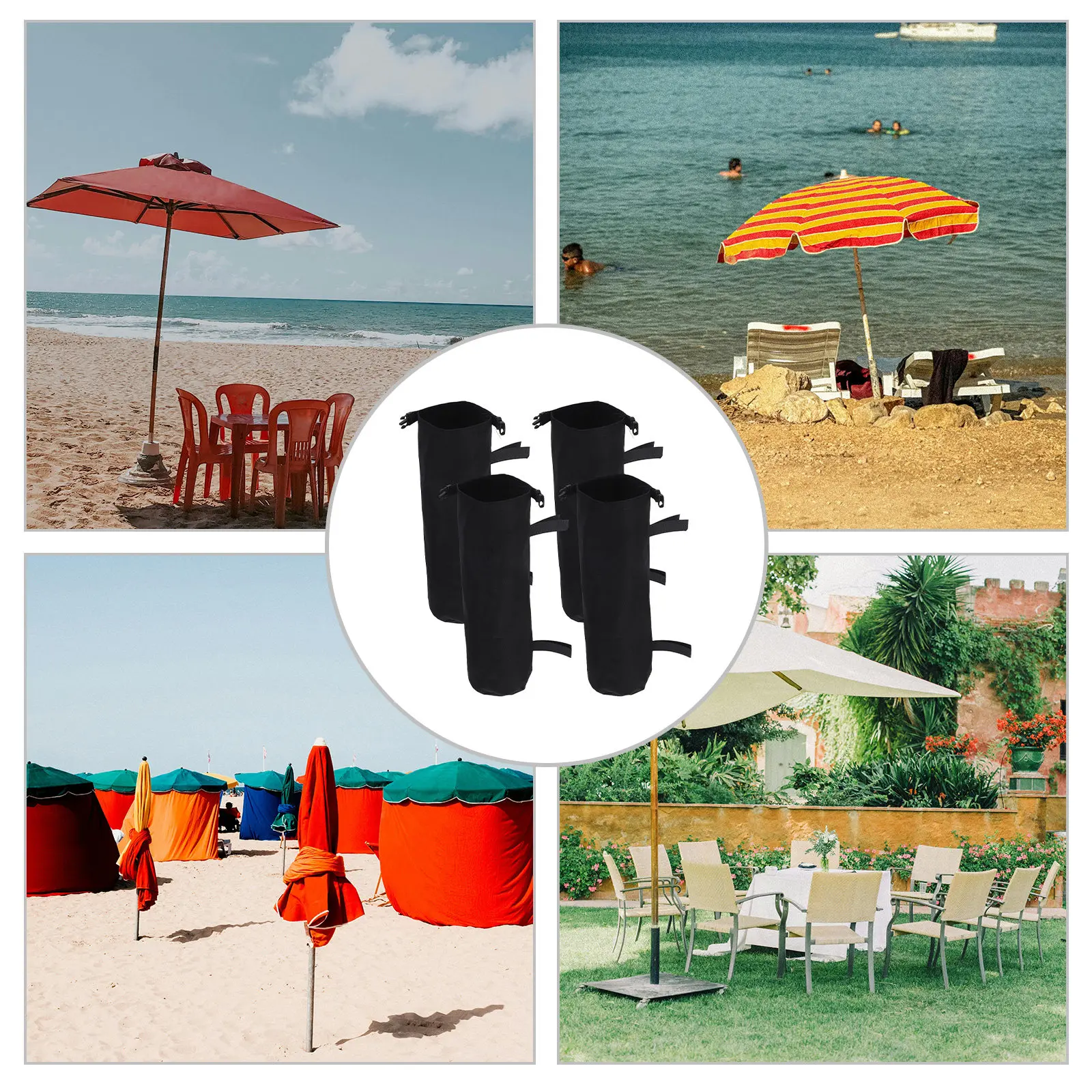 4Pcs Outdoor Advertising Canopy Sand Bags Heavy Duty Tent Accessories Garden Tent Weights Patio Umbrella Stability Weights