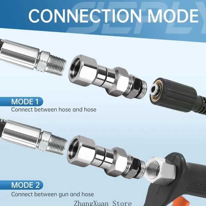 4500PSI Hochdruckreiniger-Stab und Schlauch-Drehgelenk-Set, 2-teilige Packung 3XUF – Detail 4
