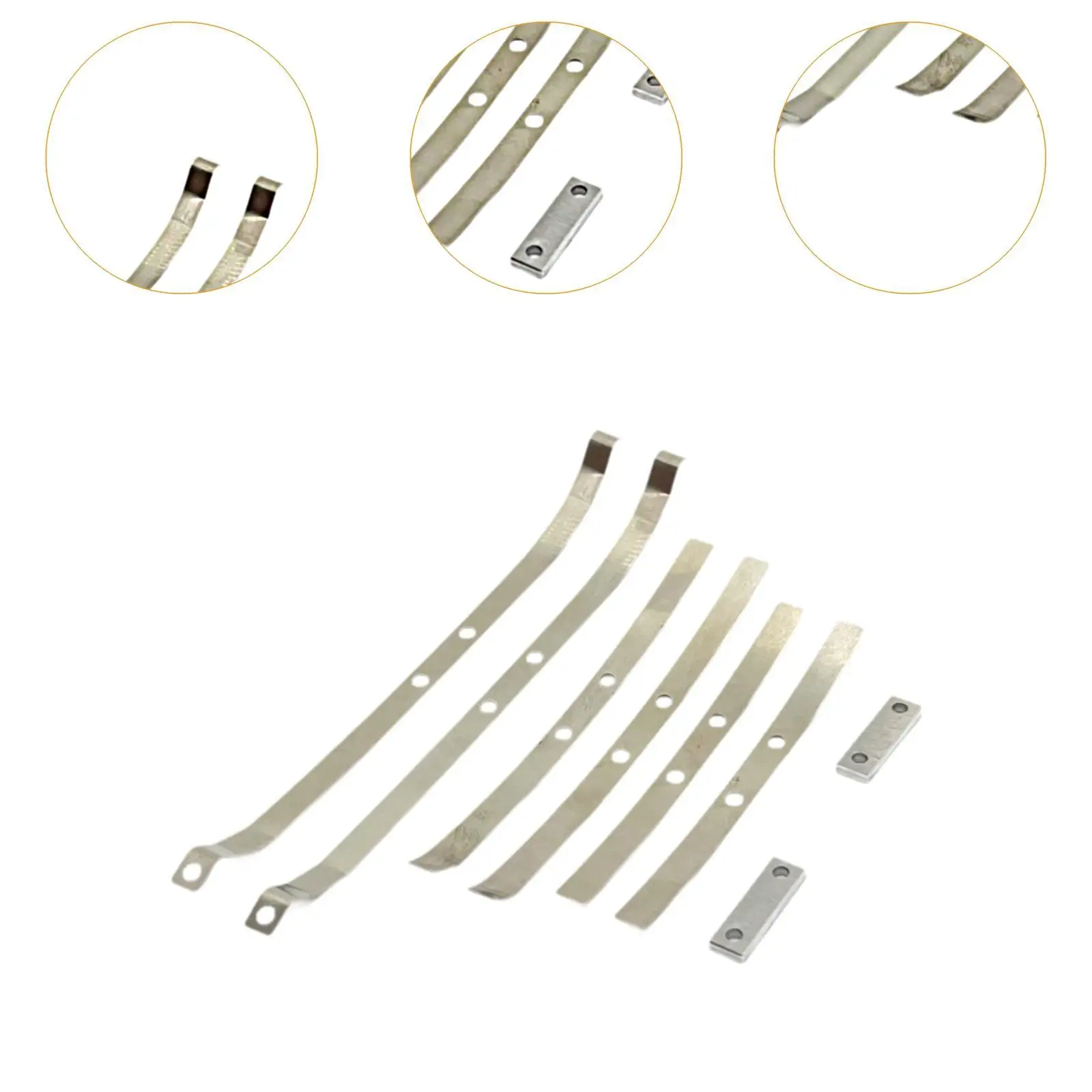 1/12 RC Crawler Leaf Springs Set Stainless Steel Rear Axle Parts for MN82 LC79 Car DIY