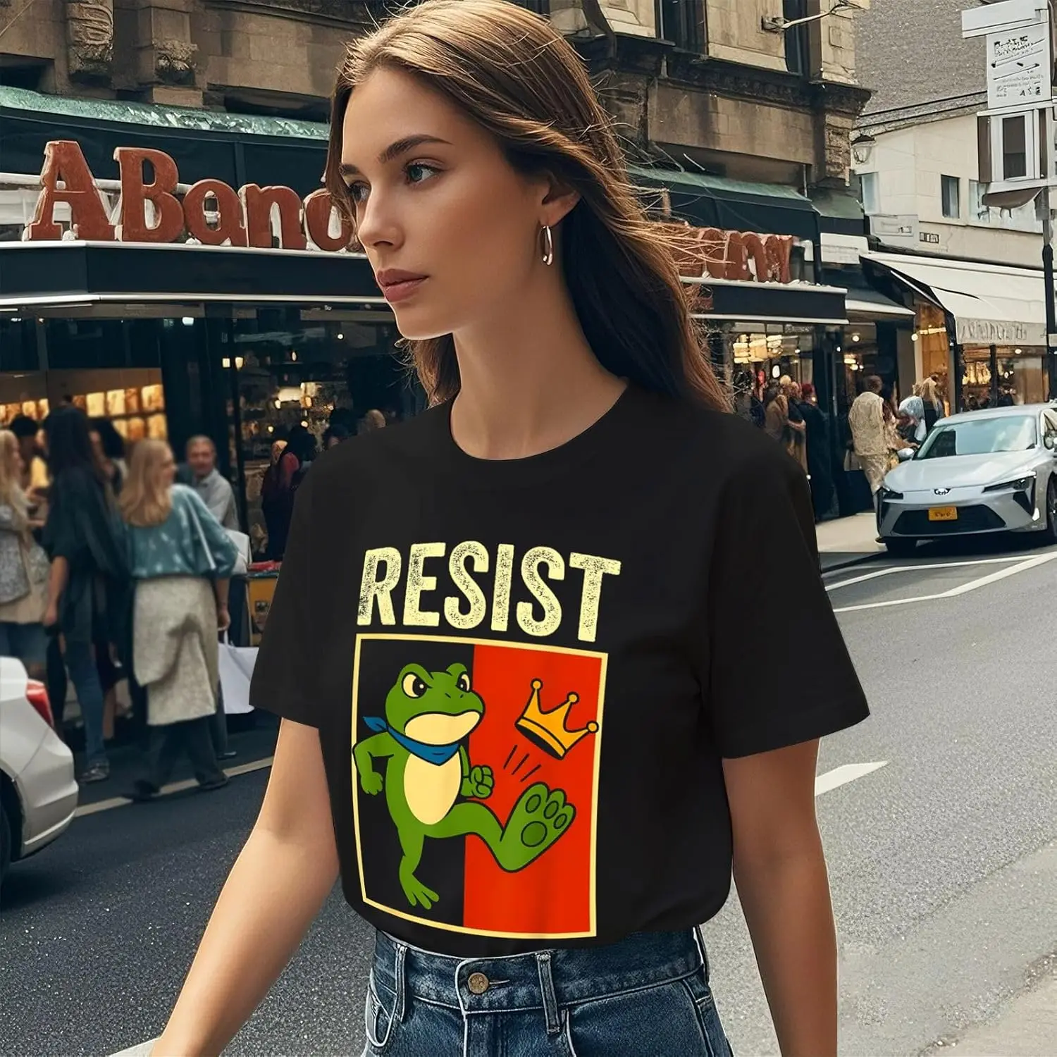 

Frog Resist Cotton TShirts Mens Graphic Popular Tee for Men Women Casual Streetwear All Seasons Casual Soft Comfortable Breathab