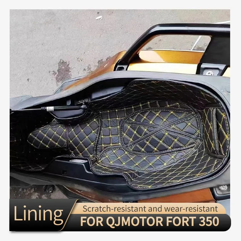 For QJMOTOR FORT 350 FORT350 Motorcycle Accessories Seat Storage Trunk Liner Cushion Pad Luggage Cargo Box Inner Protector