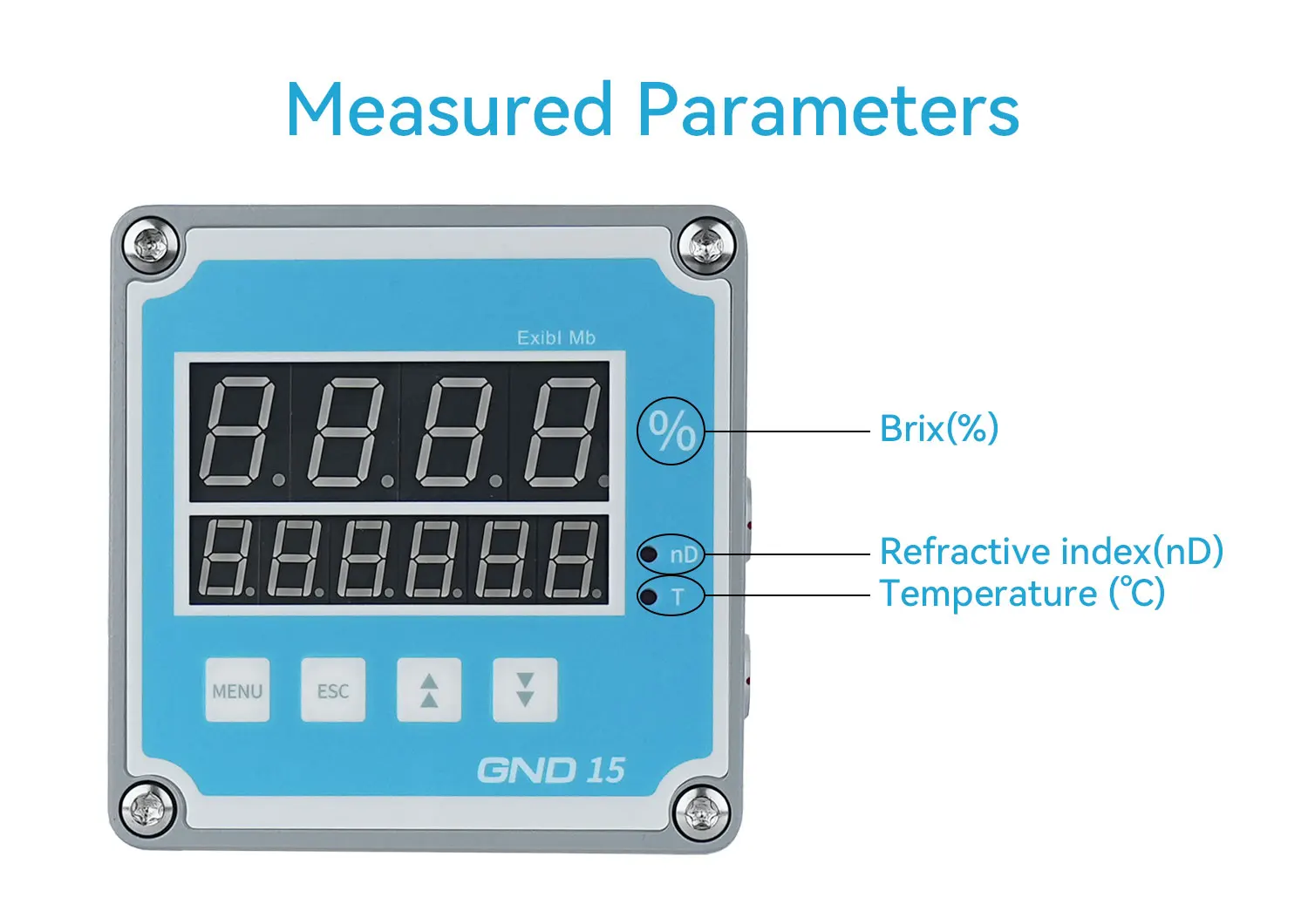 high temperature type in-pipe in-line digital brix refractometer for beer wine fruit juice beverages processing