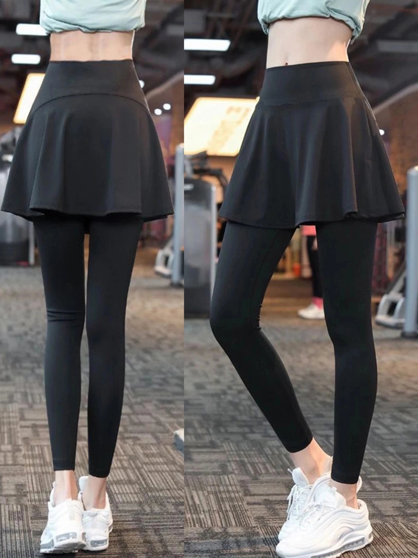 تنورة رياضية نسائية كاجوال عالية الخصر لصالة الألعاب الرياضية والجري واللياقة البدنية وركوب الدراجات تنورة كاجوال للجولف والتنس واللياقة البدنية مريحة #5