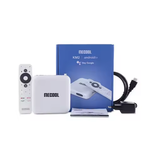 Mecool KM2 Smart TV Box Android 10.0 Amlogic S905X2 Dolby Bluetooth4.2 2T2R Dual Wifi Netflix 4K Prime Video Set Top Box