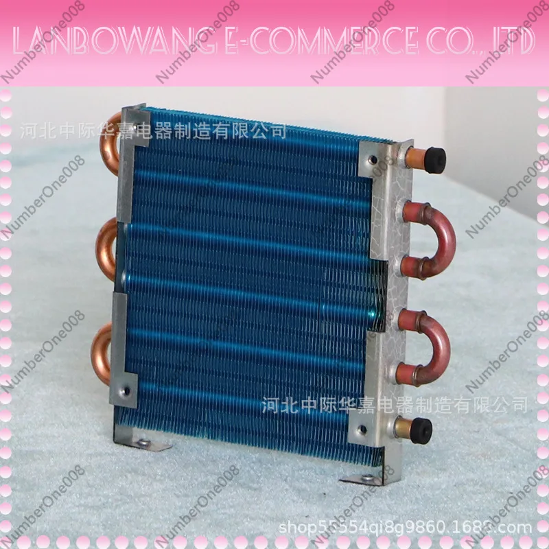 Type A CP1x6x120 Micro Condenser Mini Radiator Copper Tube Fin Type Air Cooled Evaporator Small Heat Exchanger