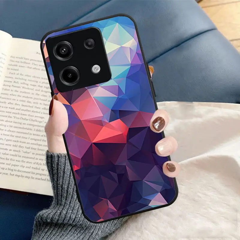 fundas For Redmi Note13pro note12pro 11pro 10pro 9pro 8pro 9 8T K40 12C 10C 9C Cases Blue Purple Diamond mirror broken fragments