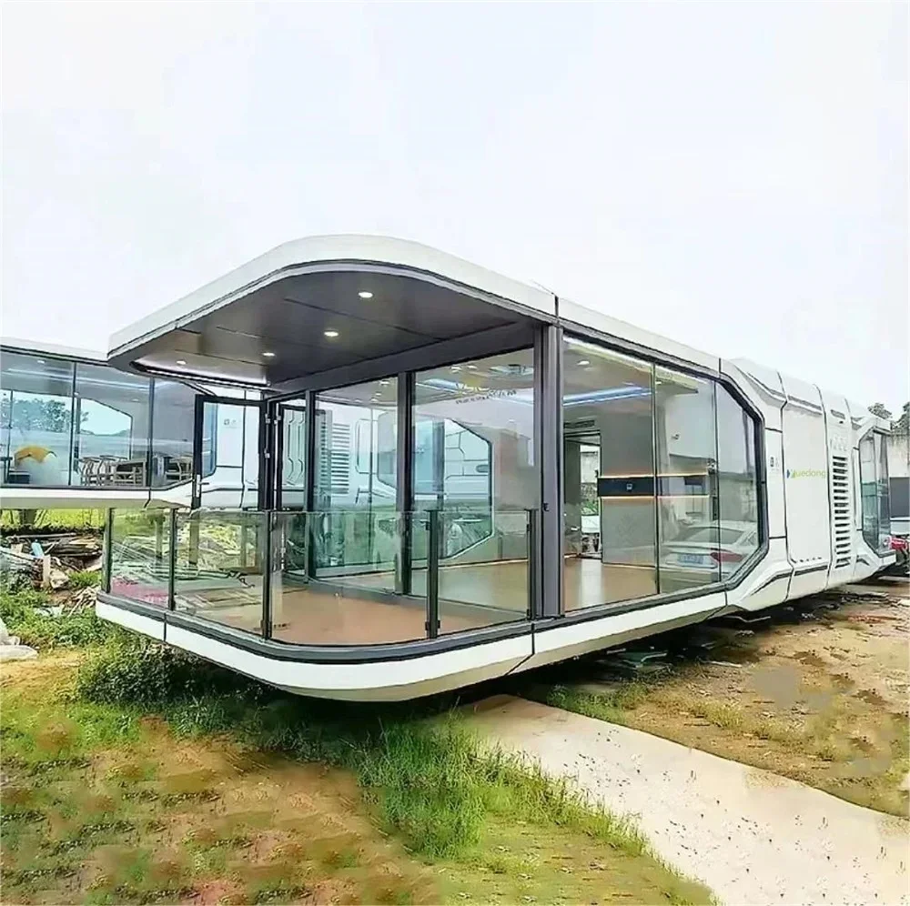 Portable Outdoor Prefab Camping Home Wind-Resistant Camping Cap sule House for Villa Use Container Houses