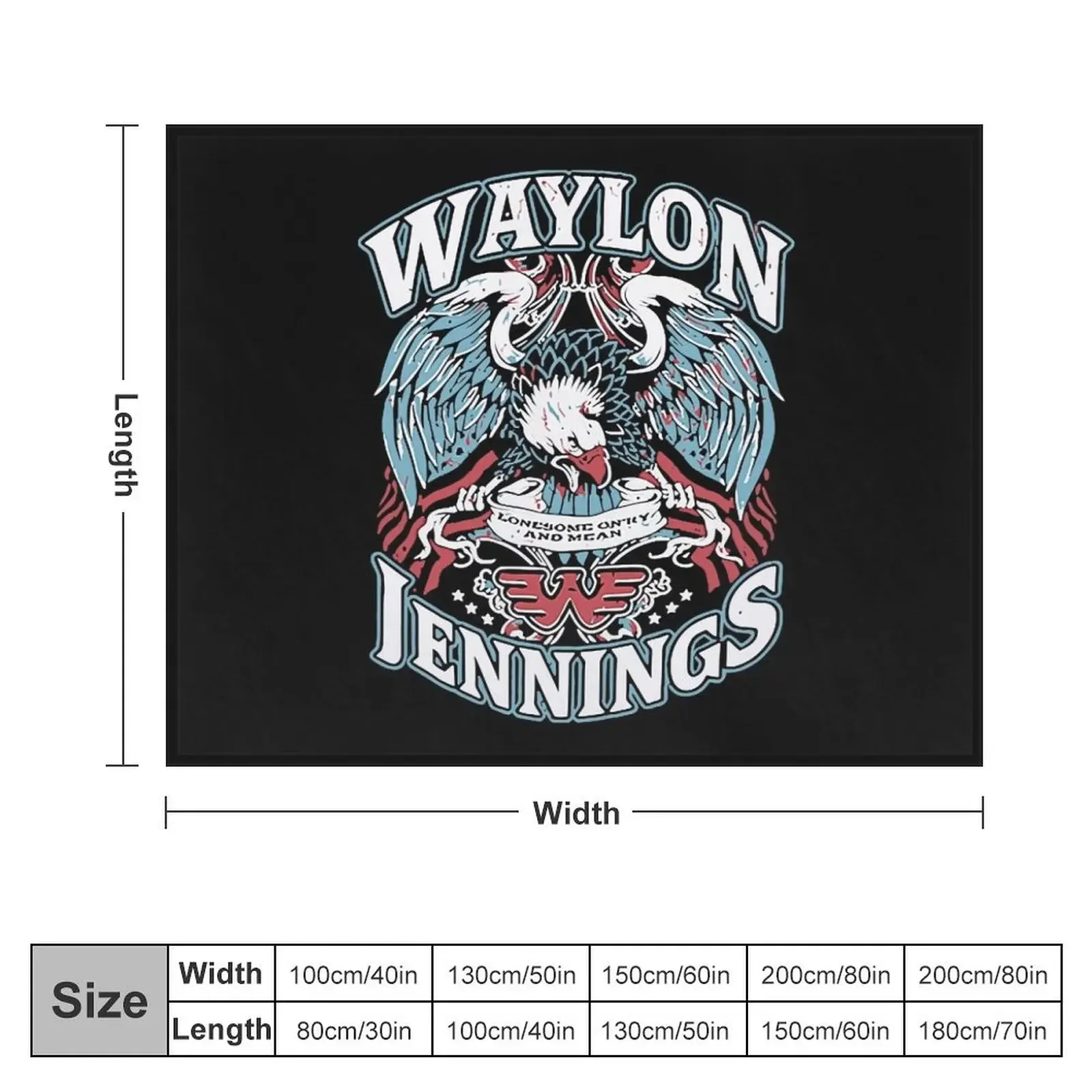 Waylon Jennings Throw Blanket Bed linens blankets ands Luxury Thicken Blankets