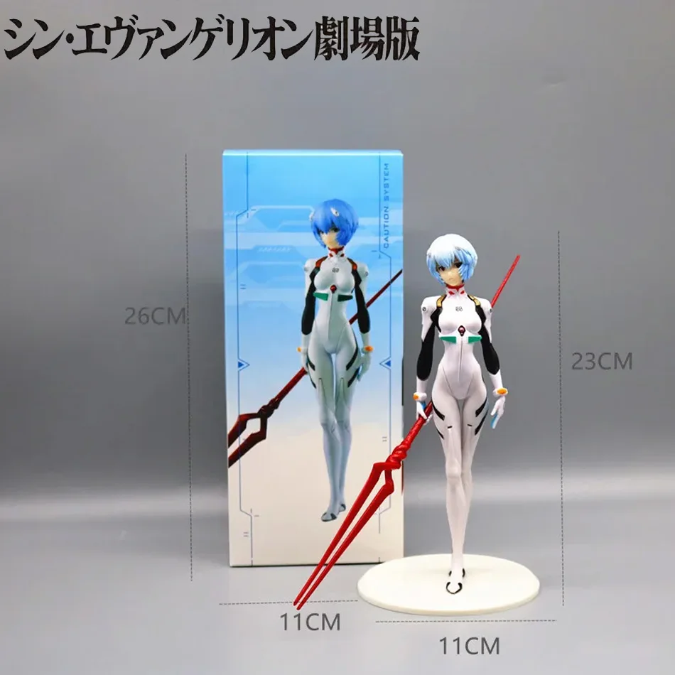 23 سنتيمتر النيون جينيسيس إيفانجيليون أرقام أيانامي ري عمل الشكل كعكة الزينة البلاستيكية نموذج أنيمي أسوكا ماكينامي جمع اللعب