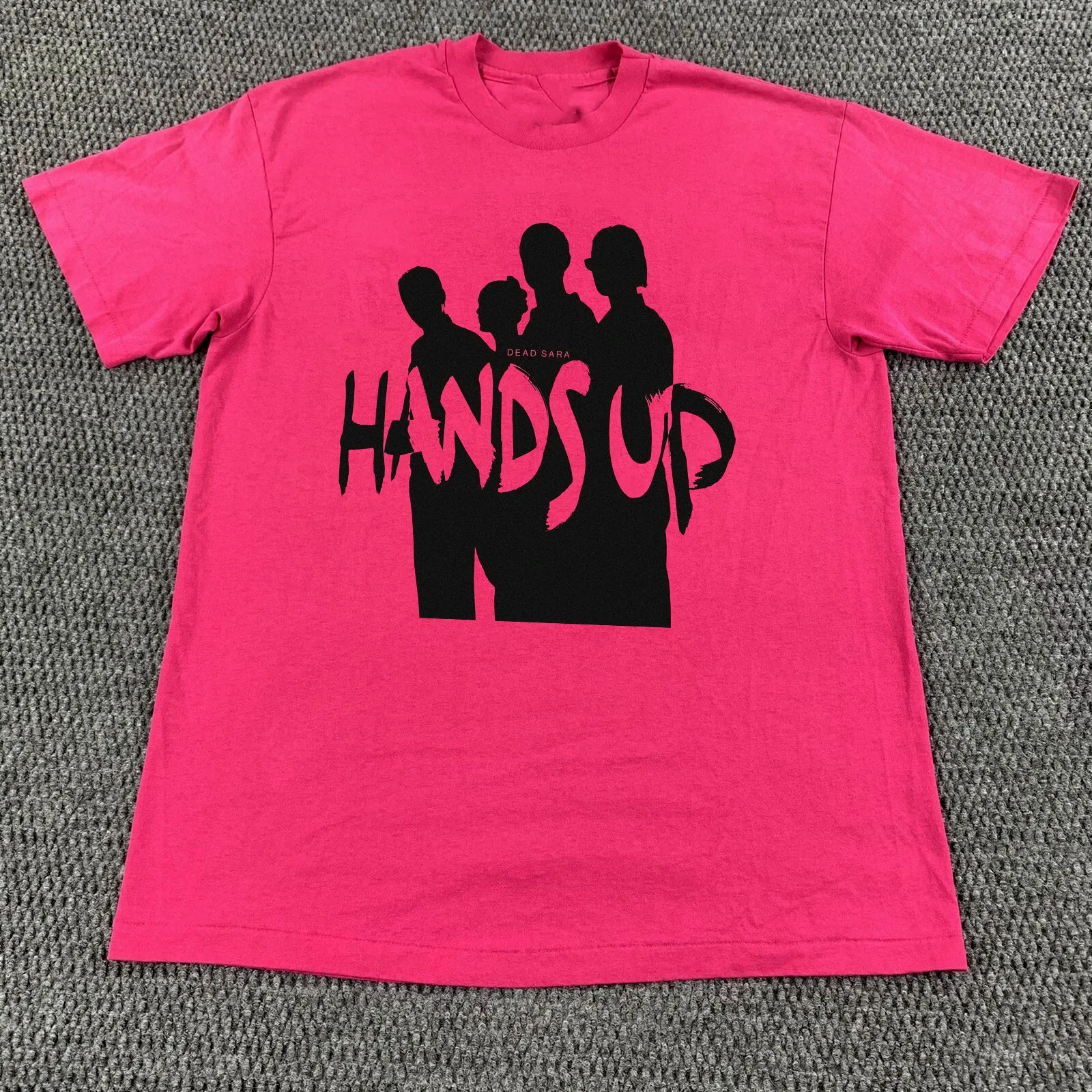 

Футболка Dead Sara Band Single «Hands Up», розовая, подарок для фанатов всех размеров AL958