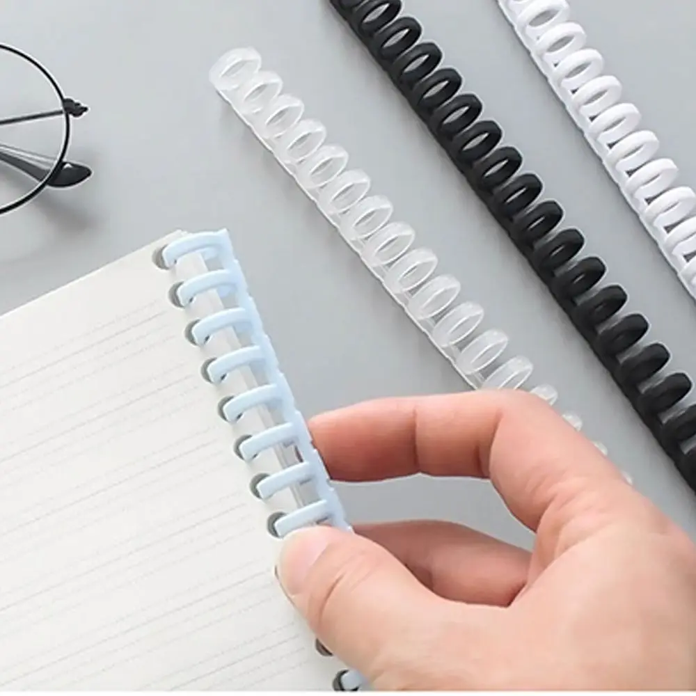 Binder Binding Clips Notebook Supplies Loose-leaf Paper Book Scrapbook Binder 30 Holes Circles Ring A4 Notebook Binding Clips