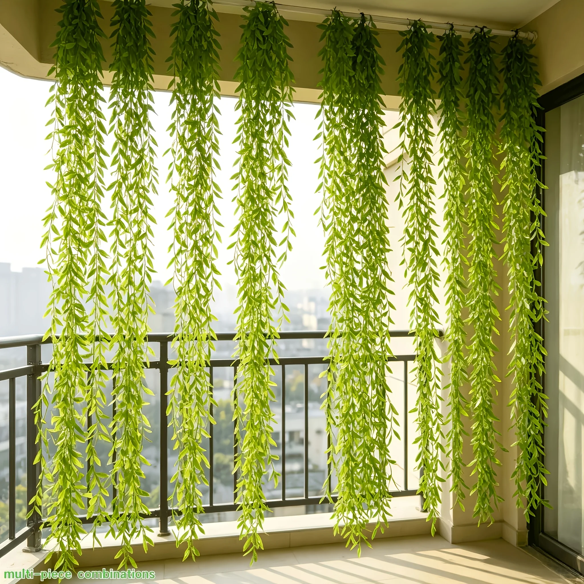 Willow Leaf Hanging Vine Curta - Sphagnum Moss Dry recension och pris