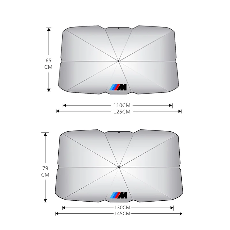 Car Sunshade Umbrella Car Front Window Sunshade Cover For BMW M Emblem E46 E36 E34 F10 E90 F30 E60 F30 E53 E30 E92 E87 - view 6