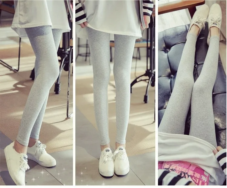 

Удобные леггинсы для девочек, серебристого цвета, эластичные, красивые, женские, тонкие, утягивающие, длиной 7/9.