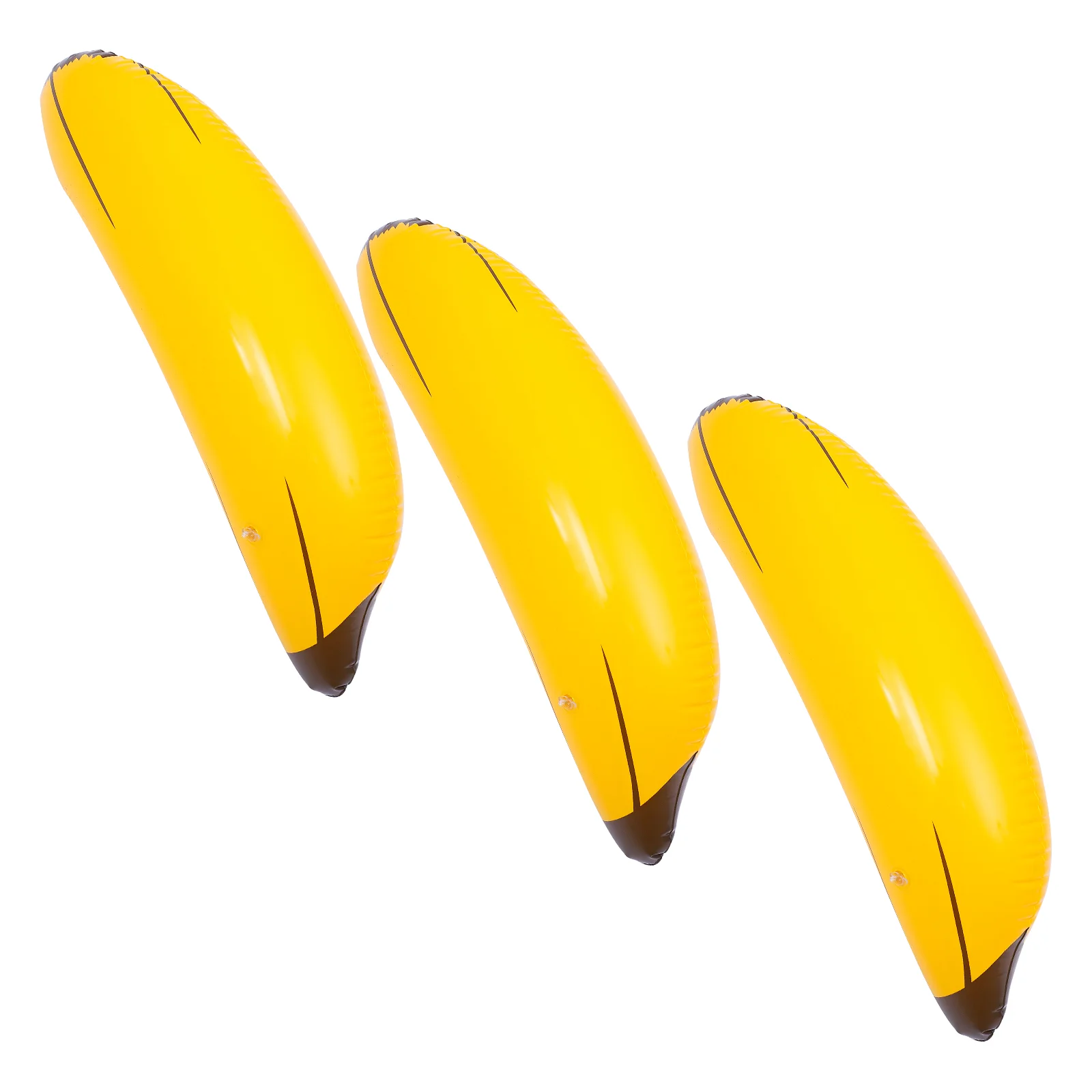 

3 Pcs Inflatable Banana Toy Toss Game Party Toys Engagement Decoration Pvc Props Miss Audlt