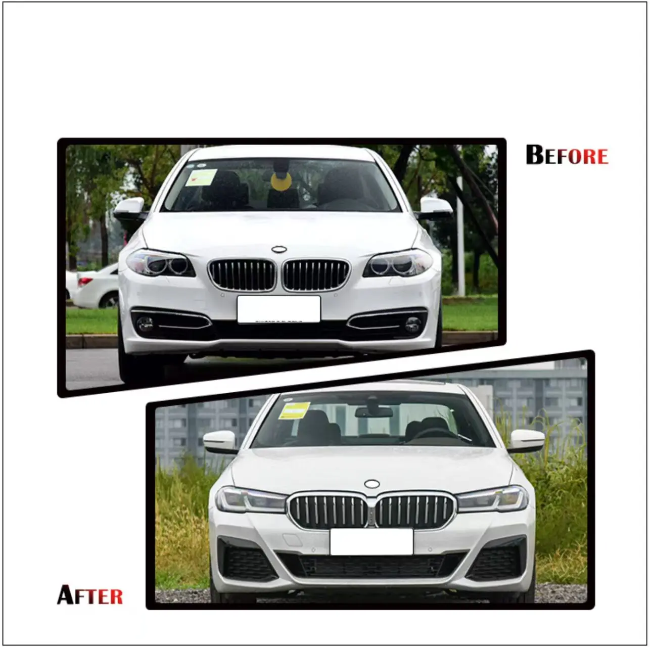 Whole Set Body Kits for BMW 5 Series F10 F18 Upgrade to G30 G38 2022 Body Kits Bumpers Headlights Taillights Fender Side Skirts