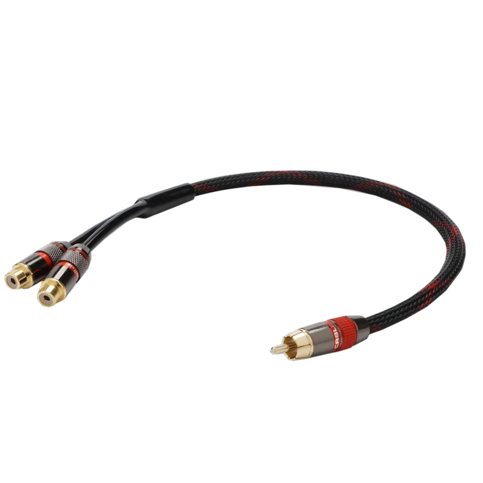 

RCA Audio Splitter Cable HIFI Splitter Distributor L-4E6S Speaker Amplifier Sound Cable aux