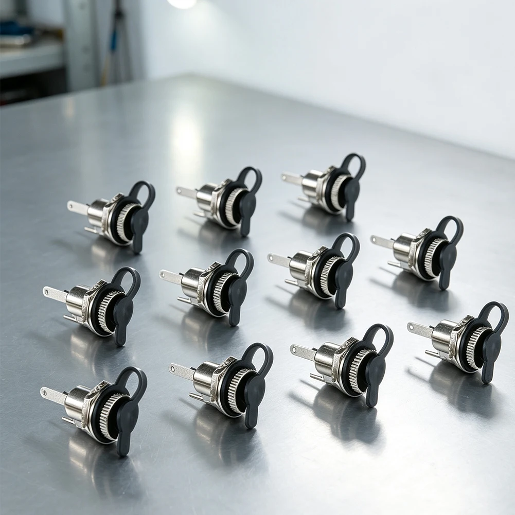 12 Piece DC-099 Waterproof Female Power Jack Set for Reliable DC Power Transfer in Temperature Sensitive and Dusty Environments