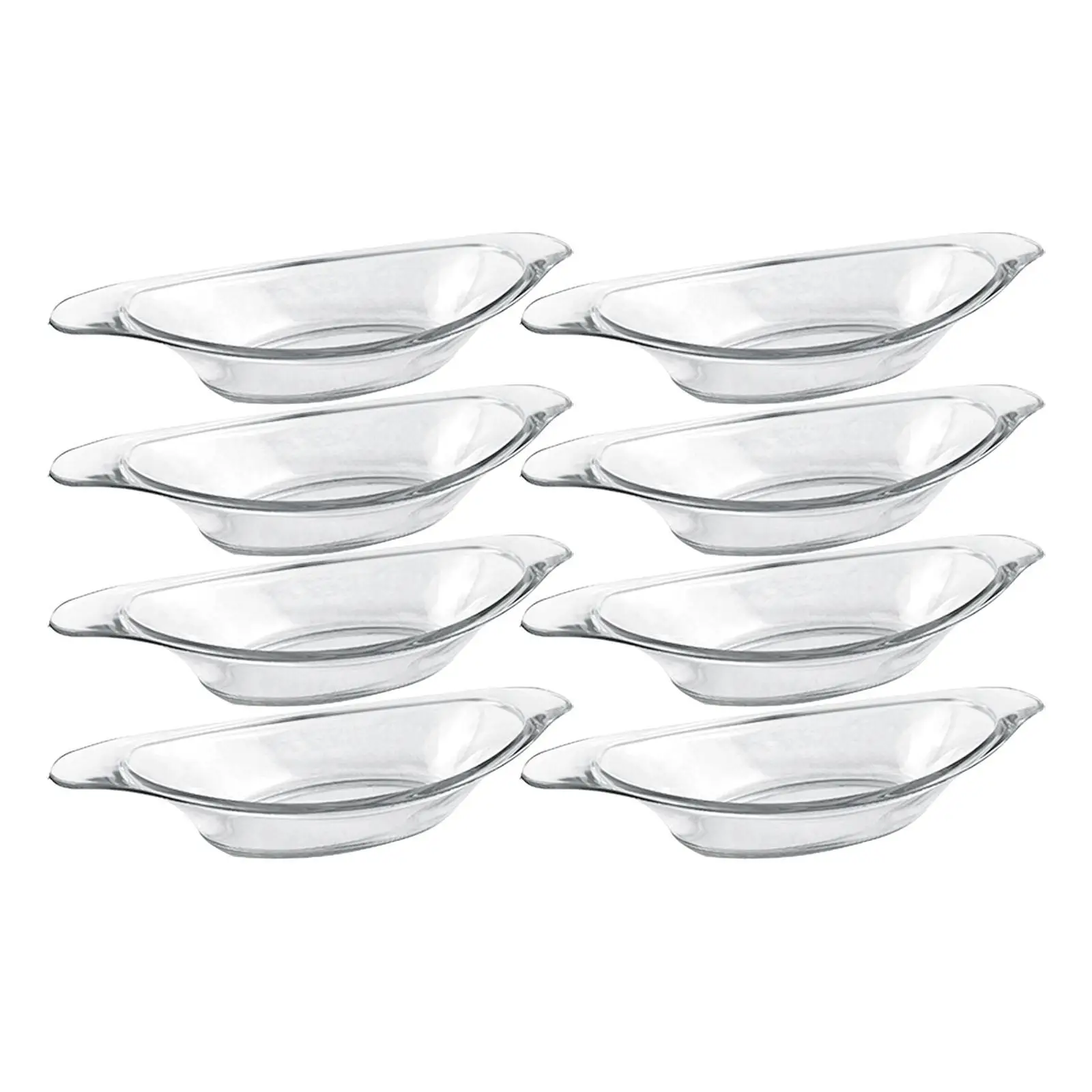 8 Pieces Banana Split Bowls, Food Storage Container, Serving Dish, Clear Acrylic Fruit Salad Bowl for Sandwich, Dips view 2