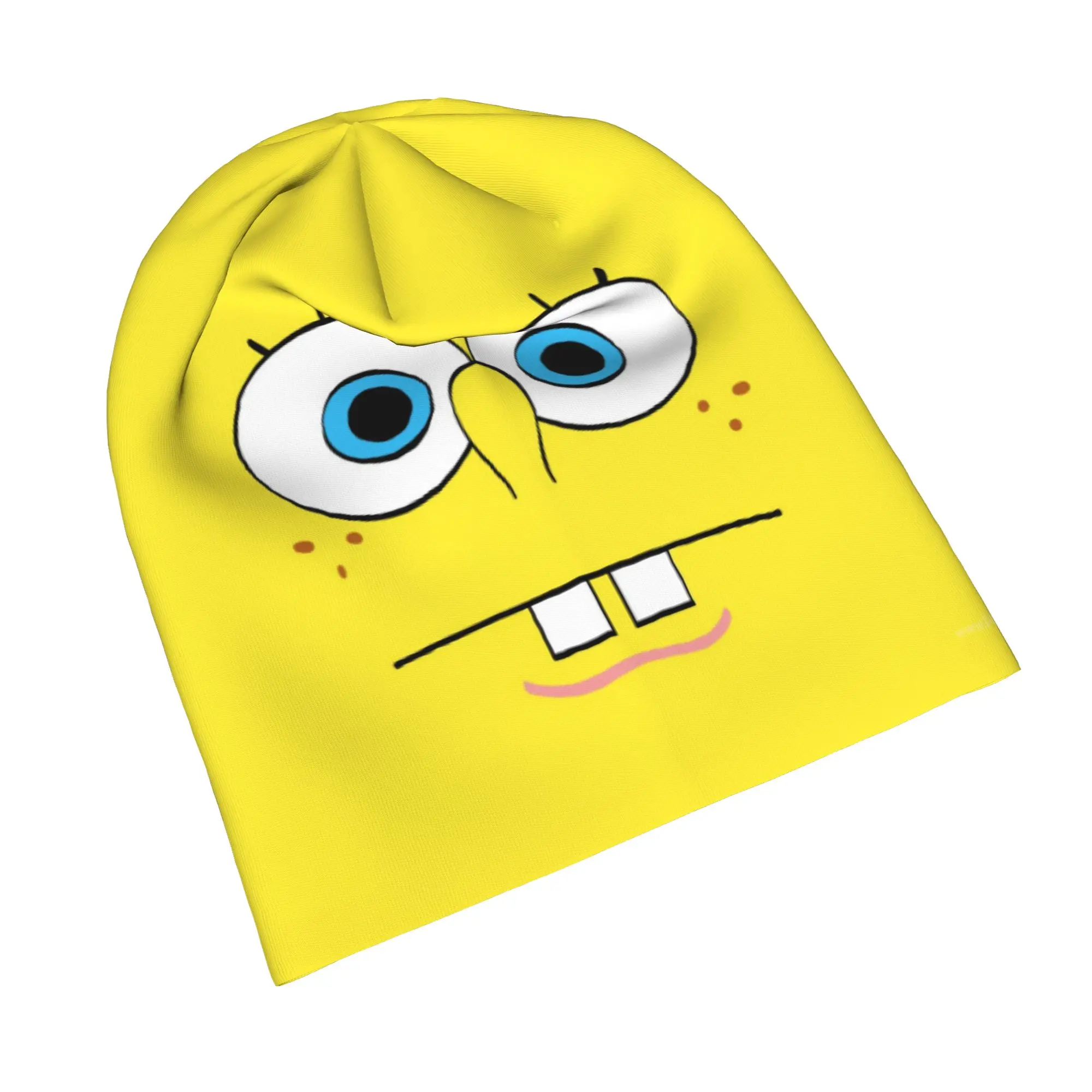 Spongebobed Caps  Cool Men Women Ski Skullies Beanies Hats Spring Warm Multifunction Bonnet Knit Hat