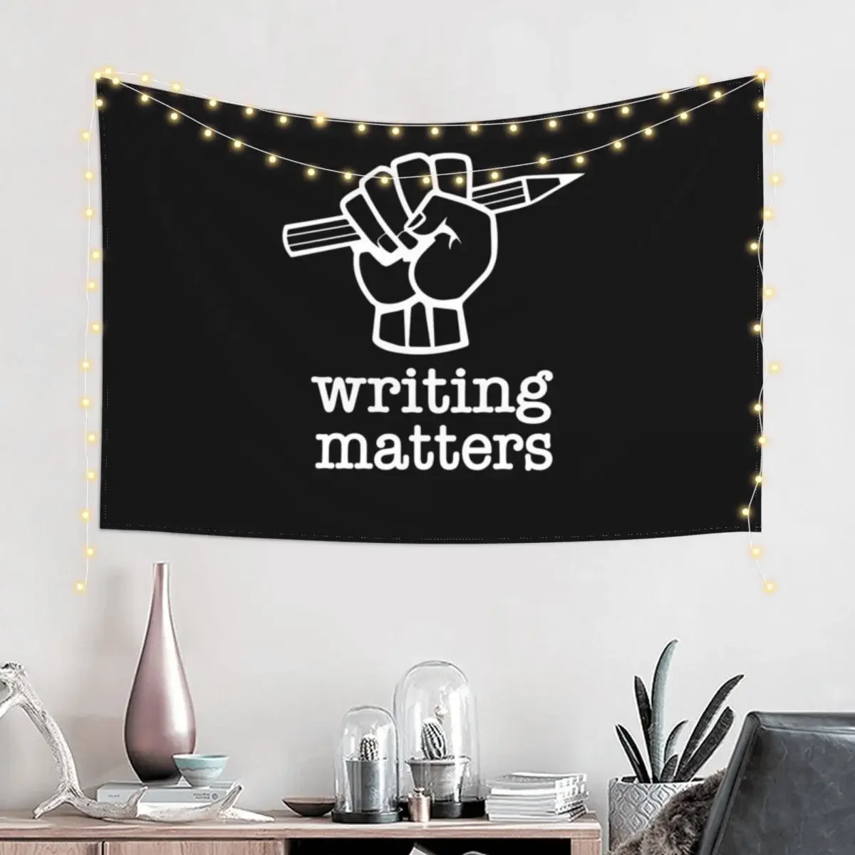 Writing Matters Tapestry Room Decor Korean Style Decorative Wall Tapestry