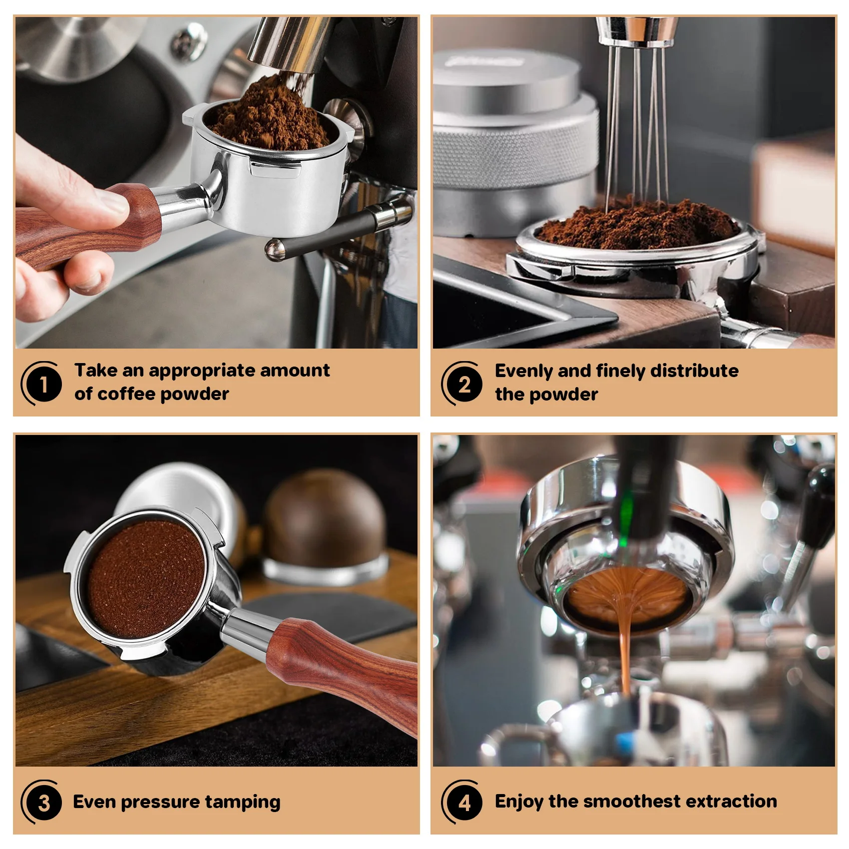 

L73A 2025-Bottomless Portafilter 54Mm For Breville Barista Series And Espresso Machines, Portafilter With Filter Basket