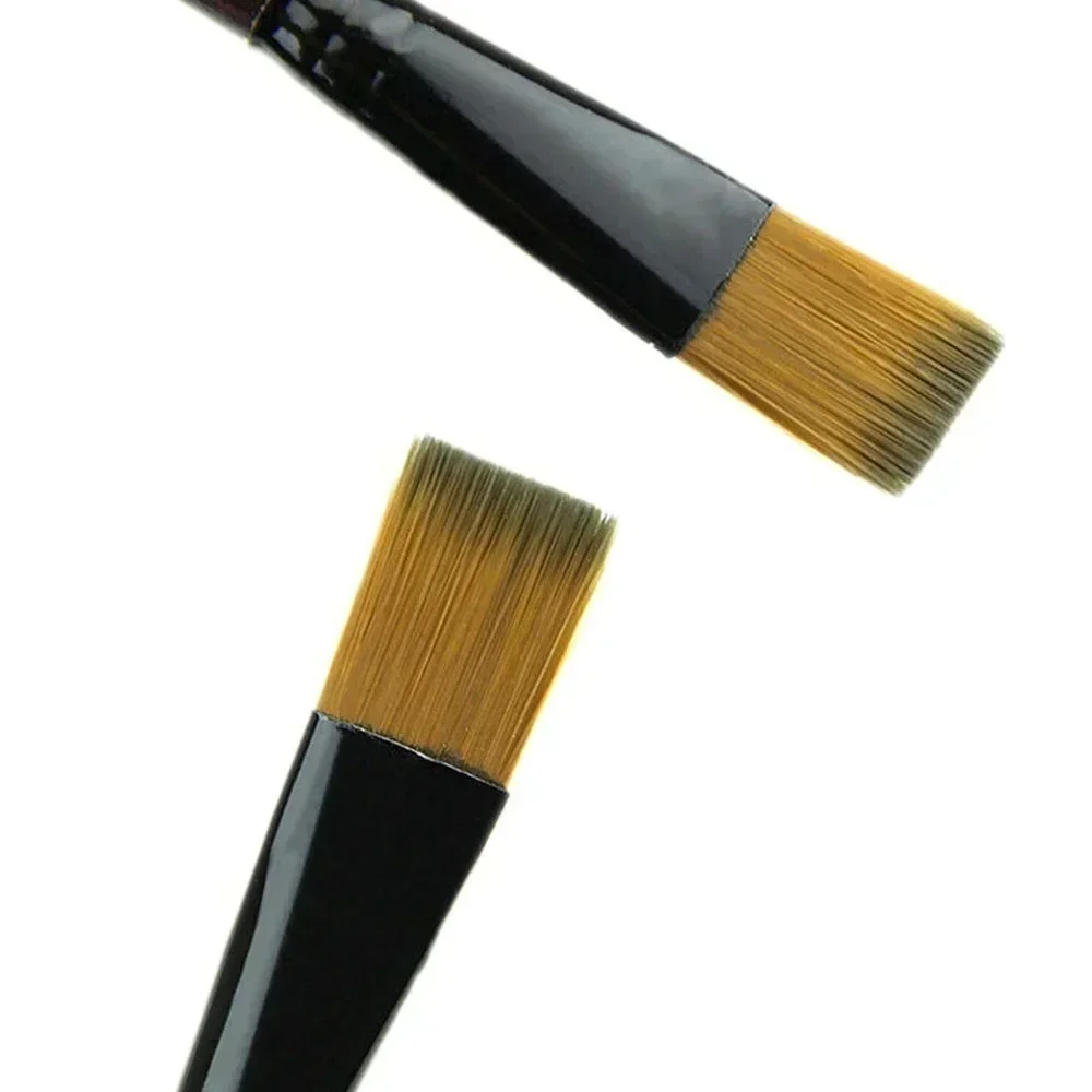 6pcs/set Watercolors Artist Paint Brushes Professional Painting Set Acrylic Oil Brush Supplies Nylon Wool Brush Art Accessories