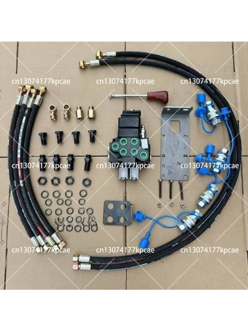 Tractor modification with multi-way valve distributor