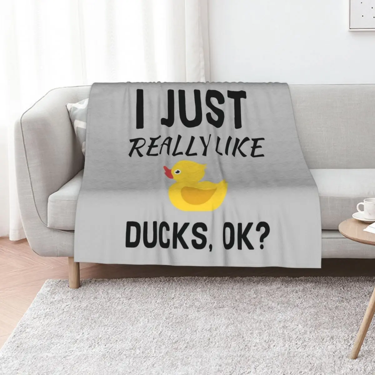 I Just Really Like Ducks Ok Throw Blanket Vintage sofa bed christmas decoration Beach Plaid Thermal Blankets