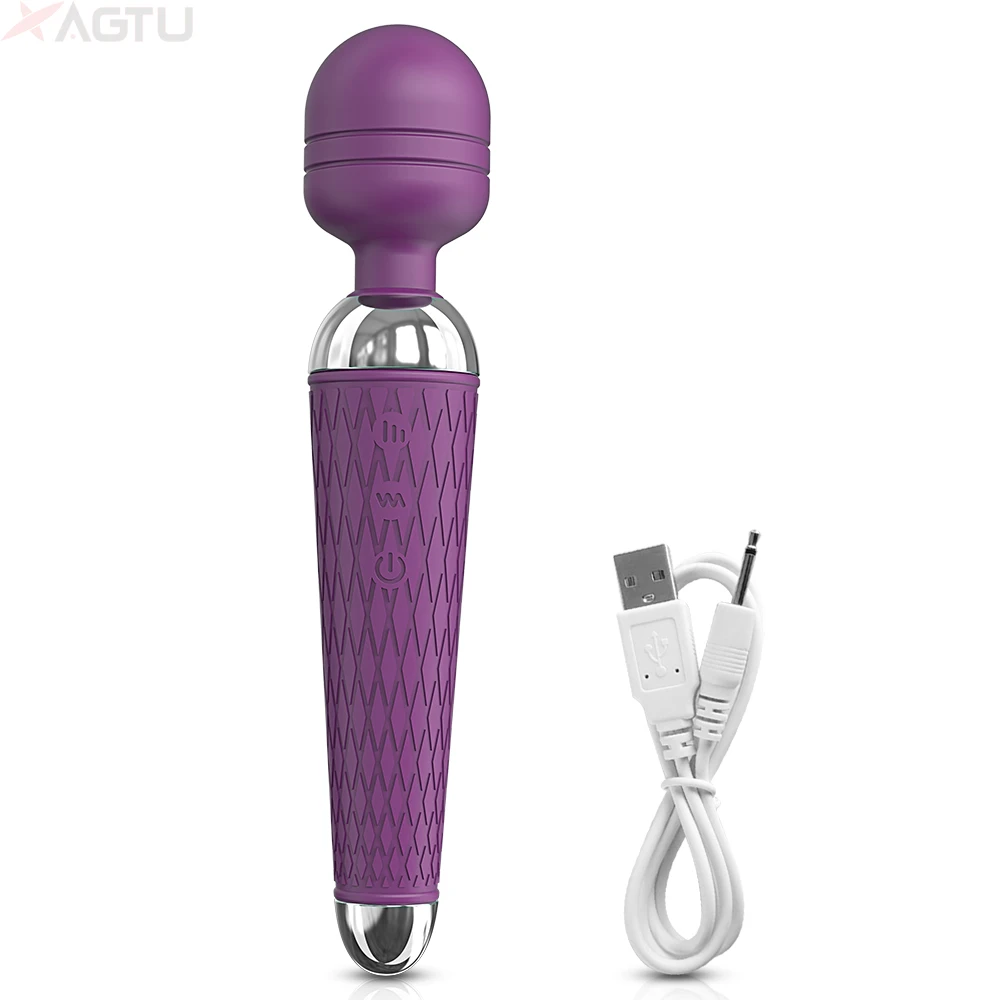 Powerful AV Vibrator for Women Nipple G spot Clitoris Stimulator Magic-Wand Dildo Female Couple Masturbation Adult Sex Toys