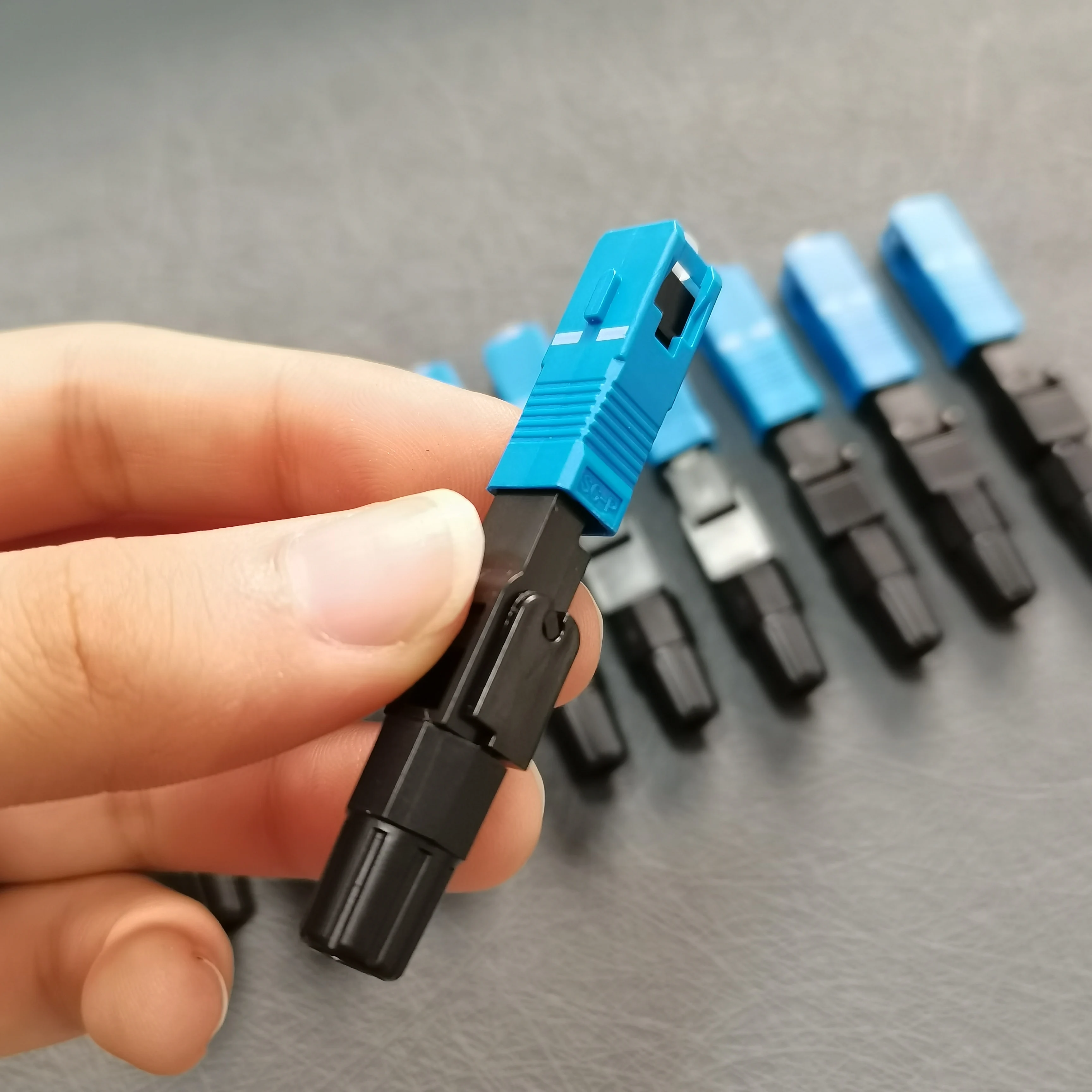 10pcs Lot Quick Field Assembly FTTH Embedded Fiber Optic Fast Connector SC UPC SM Fiber Optic SC UPC Cold Connector