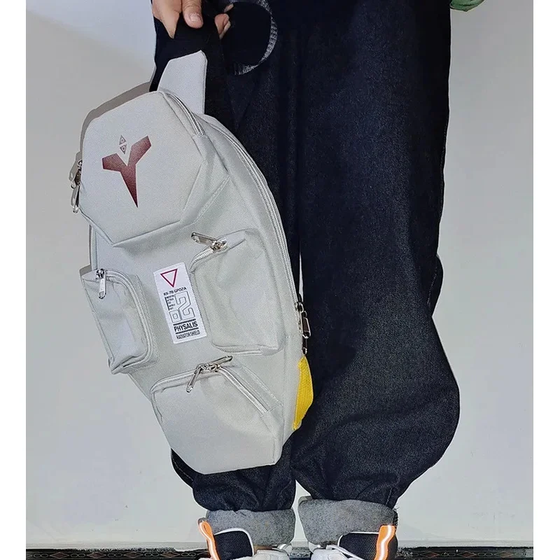 25COS原宿機動戦士コスプレガンダム GP-02A シールドバッググレーワンショルダーバッグユニセックスチェストメッセンジャーバッグ