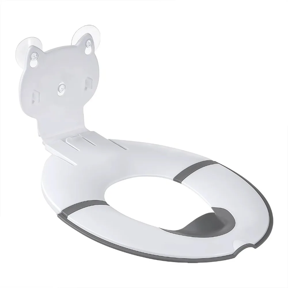Splash-proof Baby Folding Potty Seat Flip-Top Adjustable Toddler Toilet Seat Cover Waterproof Universal Baby Potty Training Seat